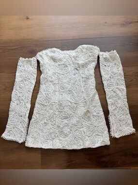 NWT 12th Tribe White Lace Dress